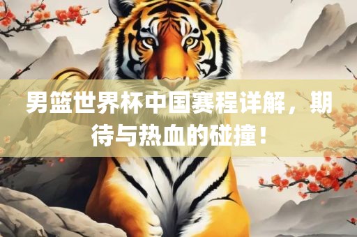 男篮世界杯中国赛程详解，期待与热血的碰眉山市正发家政服务有限公司撞！
