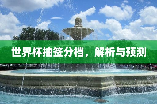 世界杯抽签分档，解析与预测