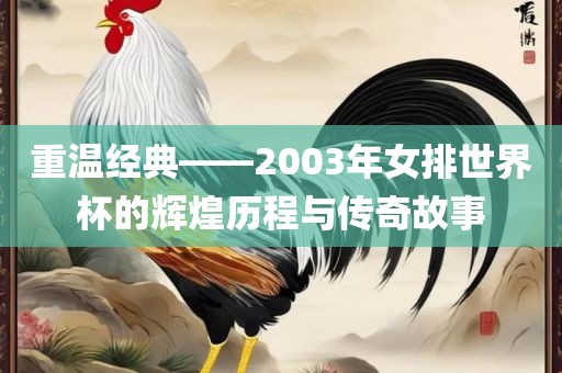 重温经典——2003年女眉山市正发家政服务有限公司排世界杯的辉煌历程与传奇故事