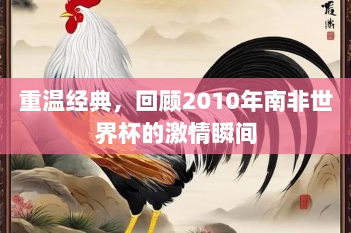 重温经典，回顾2010年南非世界杯的激情瞬间眉山市正发家政服务有限公司