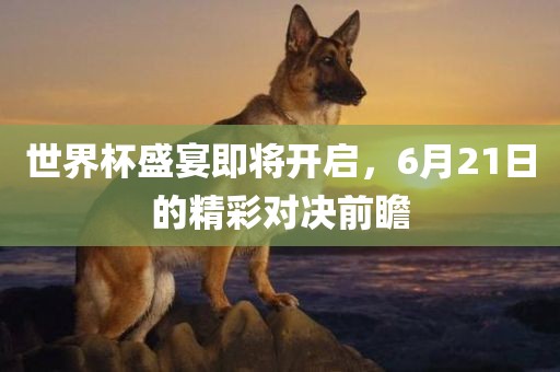 世界杯盛宴即将开启，6月21日的精彩对决前瞻眉山市正发家政服务有限公司