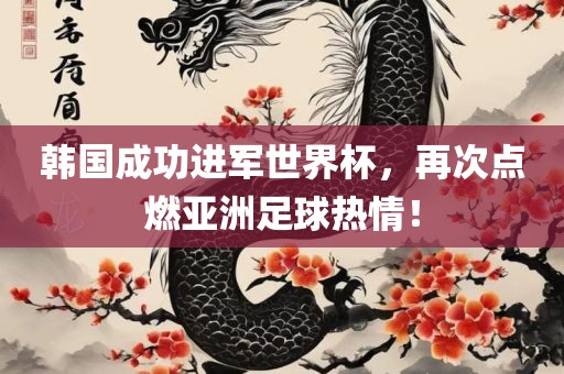 韩国成功进军世界眉山市正发家政服务有限公司杯，再次点燃亚洲足球热情！