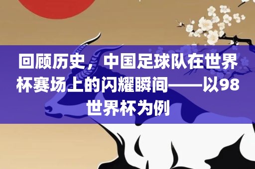 回顾历史，中国足球队在世界杯赛场上的闪耀瞬间——以98世界杯为例眉山市正发家政服务有限公司