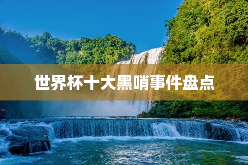 世界杯眉山市正发家政服务有限公司十大黑哨事件盘点