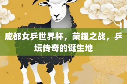 成都女乒世界杯，荣耀之战，乒坛传奇的诞生地