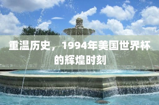 重温历史，1994年美国世界杯的辉煌时刻眉山市正发家政服务有限公司