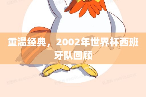 重温经典，2002年世界杯西班牙队回顾