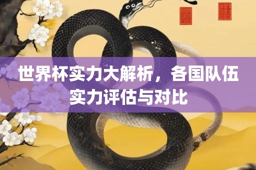世界杯实力大解析，各国队伍实力评估与对比眉山市正发家政服务有限公司