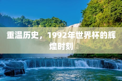 重温历史，1992年世界杯的辉煌时眉山市正发家政服务有限公司刻