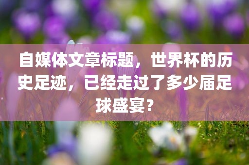 自媒体文章标题，世界杯的历史足迹，已经走过了多少届足球盛宴？眉山市正发家政服务有限公司