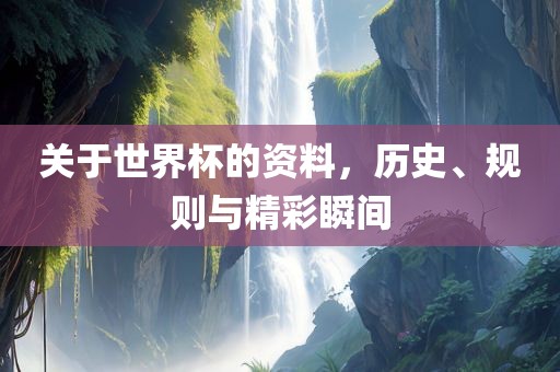 关于世界杯的资料，历史、规则与精彩瞬间眉山市正发家政服务有限公司