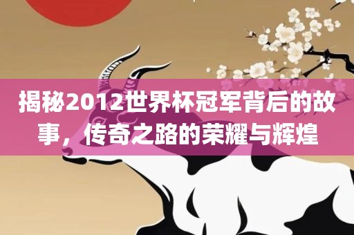揭秘2012世界杯冠军背后的故事眉山市正发家政服务有限公司，传奇之路的荣耀与辉煌