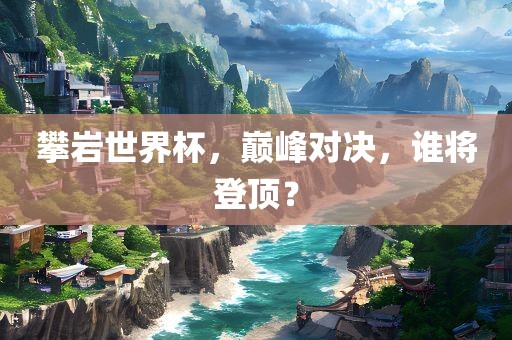 攀岩世界杯，巅峰对决，谁将登顶？眉山市正发家政服务有限公司