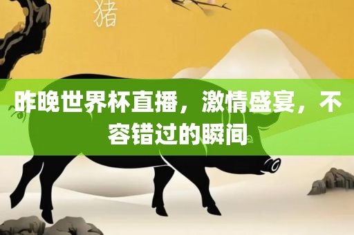 昨晚世界杯直播，激情盛宴，不容错过的瞬间眉山市正发家政服务有限公司