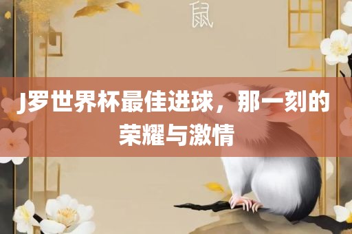 J罗世界杯最佳进球，那一刻的荣耀与激情
