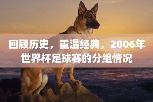 回顾历史，重温经典，2006年世界杯足球赛的分组情况眉山市正发家政服务有限公司