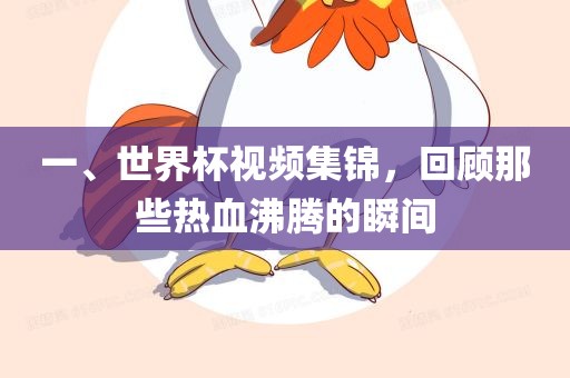 一、世界杯视频集锦，回顾那些热血沸腾的瞬间眉山市正发家政服务有限公司
