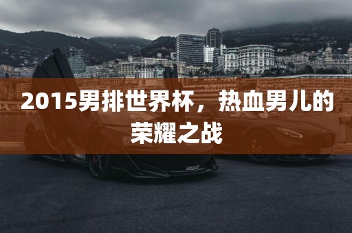 2015男排世界杯，热血男儿的荣耀之战眉山市正发家政服务有限公司