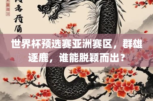 世界杯预选赛亚洲眉山市正发家政服务有限公司赛区，群雄逐鹿，谁能脱颖而出？