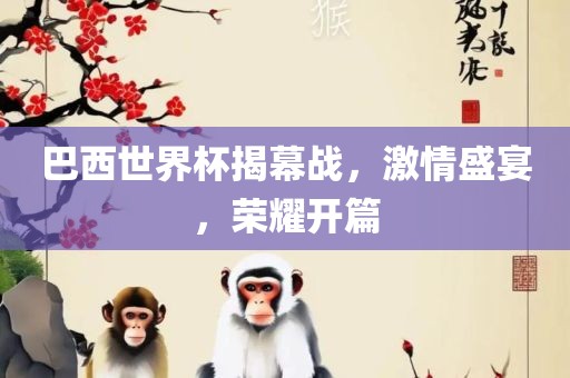 巴西世界杯揭幕战，激情盛宴，荣耀开篇