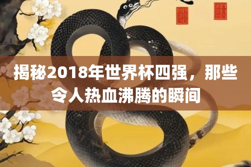 揭秘2018年世界杯四强，那些令人热血沸腾的瞬间