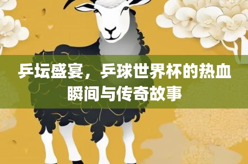 乒坛盛宴，乒球世界杯的热血瞬间眉山市正发家政服务有限公司与传奇故事