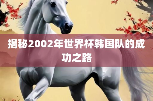 揭秘2002年世界杯韩国队的成功之路眉山市正发家政服务有限公司