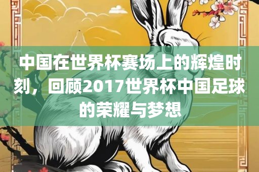 中国在世界杯赛场上的辉煌时刻，回顾2017世界杯中国足球的荣耀与梦想眉山市正发家政服务有限公司