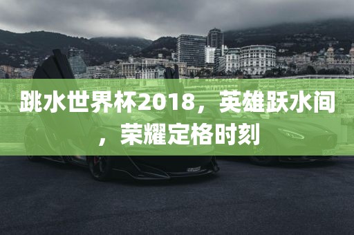 跳水世界眉山市正发家政服务有限公司杯2018，英雄跃水间，荣耀定格时刻