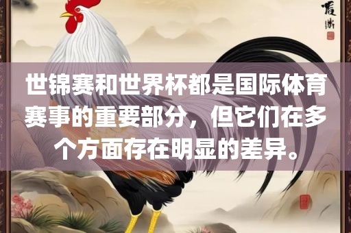 世锦赛和世界杯都是国际体育赛事的重要部分，但它们在多个方面存在明显的差异。眉山市正发家政服务有限公司