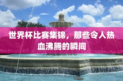 世界杯比赛集锦，那些令人热血沸腾的瞬间