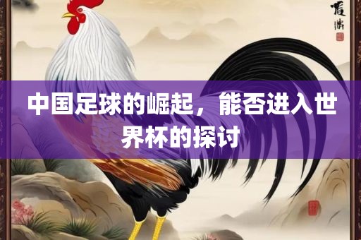 中国足球的崛起，能否进入世界杯的探讨