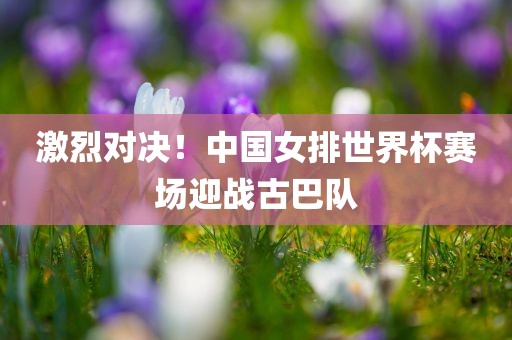 激烈对决！中国女排世界杯赛场迎战古巴队