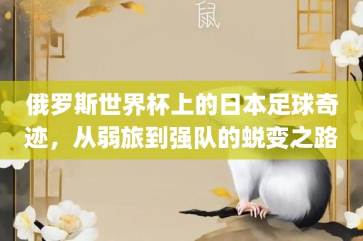 俄罗斯世界杯上的日本足球奇迹，从弱旅到强队的蜕变之路眉山市正发家政服务有限公司