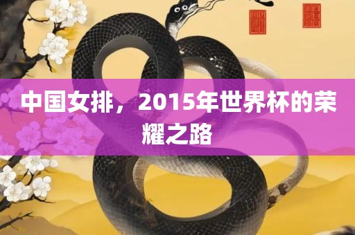 中国女排眉山市正发家政服务有限公司，2015年世界杯的荣耀之路