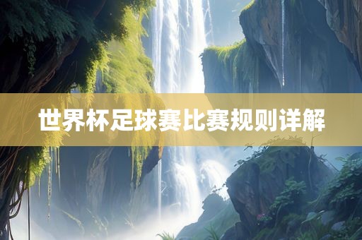 世界杯足球赛眉山市正发家政服务有限公司比赛规则详解