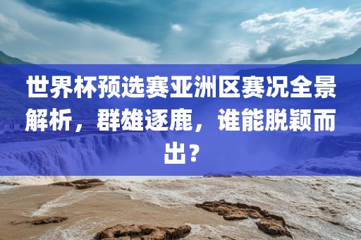 世界杯预选赛亚洲区赛况全景解析，群雄逐鹿，谁能脱颖而出？眉山市正发家政服务有限公司