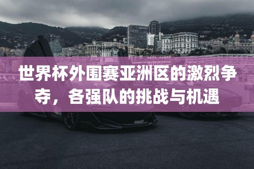 世界杯外围赛亚洲区的激烈争夺，各强队的挑战与机遇眉山市正发家政服务有限公司