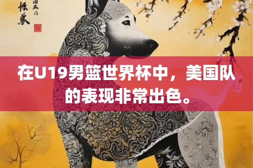 在U19男篮世界杯中，美国队的表现非常出色。