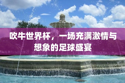 吹牛世界杯，一场充满激情与想象的足球盛宴眉山市正发家政服务有限公司