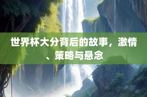 世界杯大分背后的故事，激情、策略与悬念眉山市正发家政服务有限公司