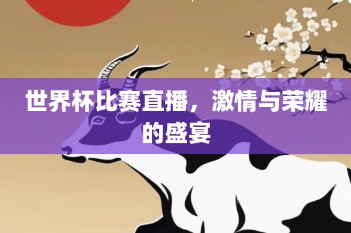 世界杯比赛直播，激情与眉山市正发家政服务有限公司荣耀的盛宴