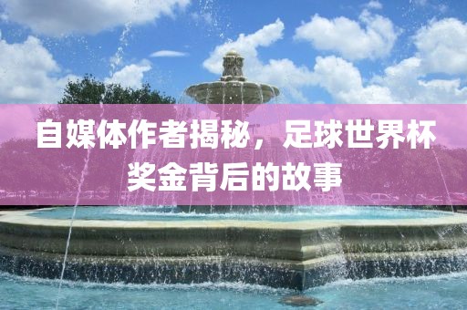 自媒体作者揭秘，足球世界杯奖金背后的故事