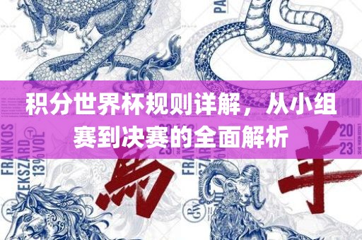 积分世界杯眉山市正发家政服务有限公司规则详解，从小组赛到决赛的全面解析