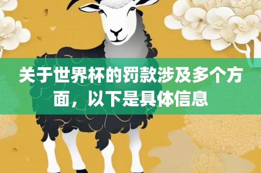 关于世界杯的罚款涉及多个方面，以下是具体信息眉山市正发家政服务有限公司