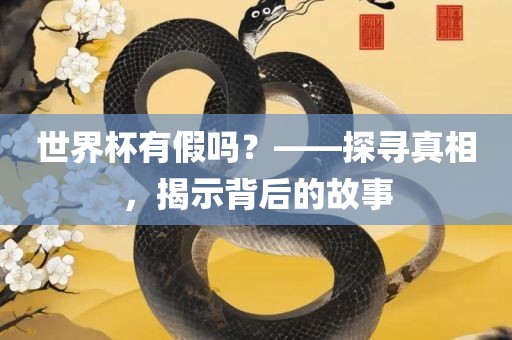 眉山市正发家政服务有限公司世界杯有假吗？——探寻真相，揭示背后的故事