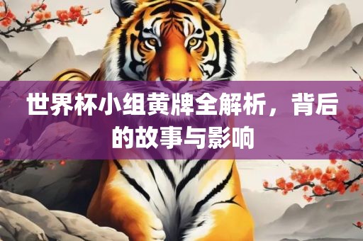 世界杯小组黄牌全解析，背后的故事与影响
