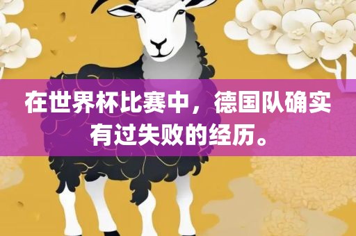 在世界杯比赛中，德国队确实有过失败的经历。眉山市正发家政服务有限公司