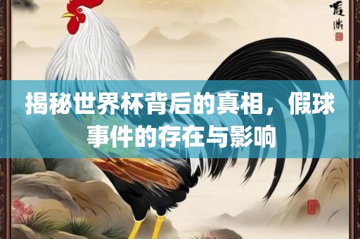 揭秘世界杯背后的真相，假球事件的存在与影响眉山市正发家政服务有限公司