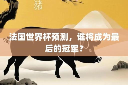 法国世界杯预测，谁将成为最后的冠军？眉山市正发家政服务有限公司